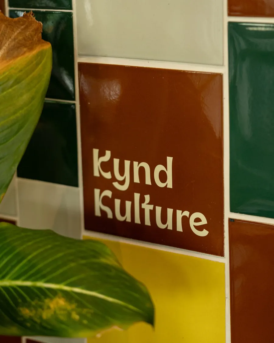 Kynd Kulture tiles sign